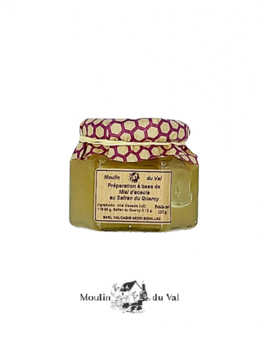Miel d'acacia au Safran du Quercy 120g